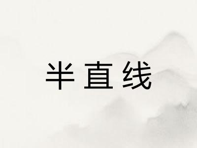 半直线 半直线
