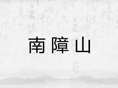 南障山 南障山