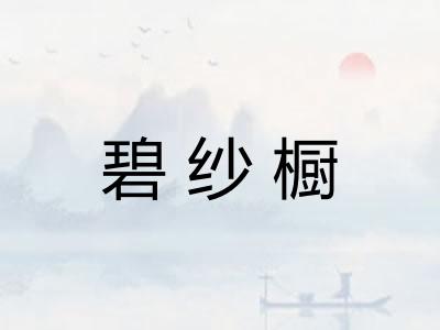 碧纱橱 碧纱橱