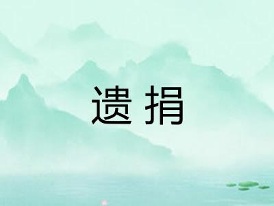 遗捐 遗捐