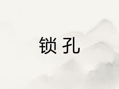 锁孔 锁孔
