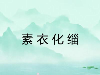 素衣化缁 素衣化缁