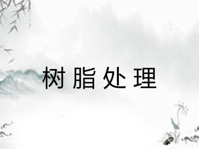 树脂处理 树脂处理