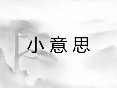 小意思 小意思