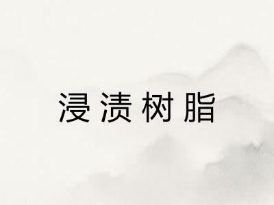 浸渍树脂 浸渍树脂