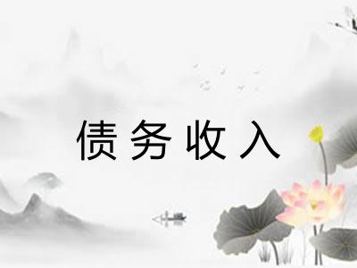 债务收入 债务收入