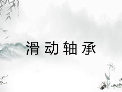 滑动轴承 滑动轴承
