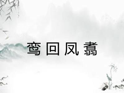 鸾回凤翥 鸾回凤翥