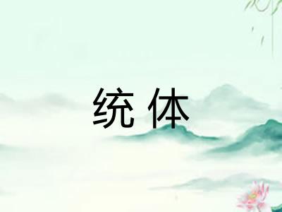 统体 统体