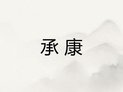 承康 承康