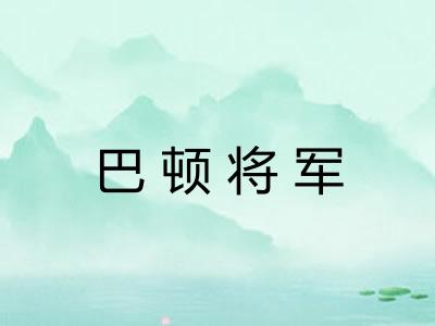 巴顿将军 巴顿将军